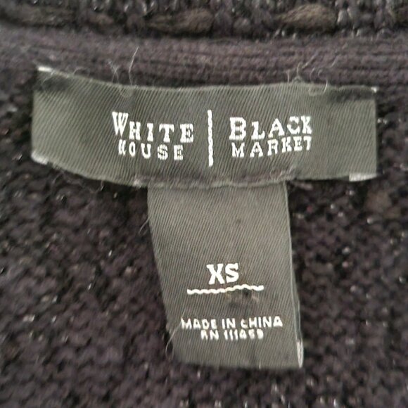 WHITE HOUSE BLACK MARKET Boucle Knit Cardigan Jacket XS - Picture 5 of 5